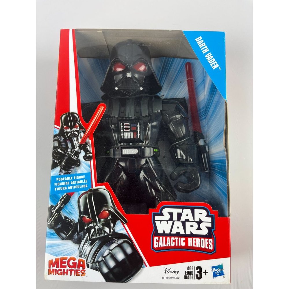 Star Wars 10" Darth Vader Galactic Heroes Mega Mighties Poseable Figure NIB